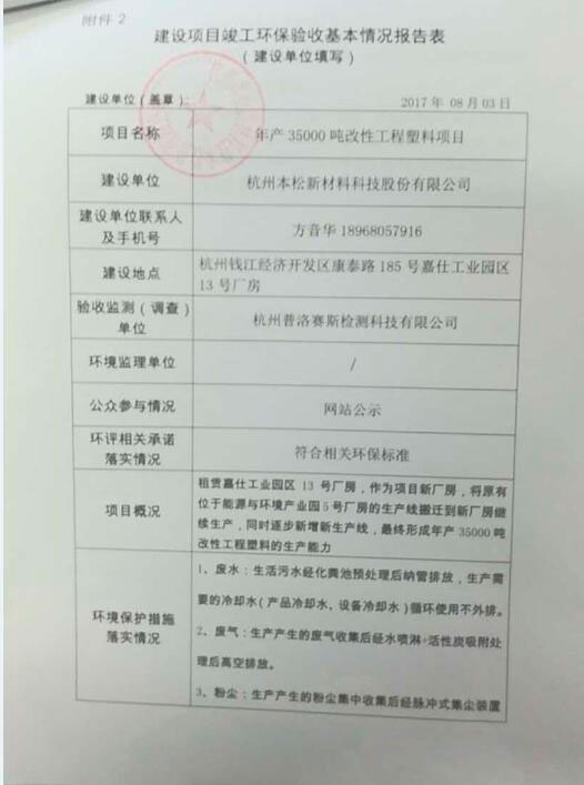 建設(shè)項(xiàng)目竣工環(huán)保驗(yàn)收基本情況報告表